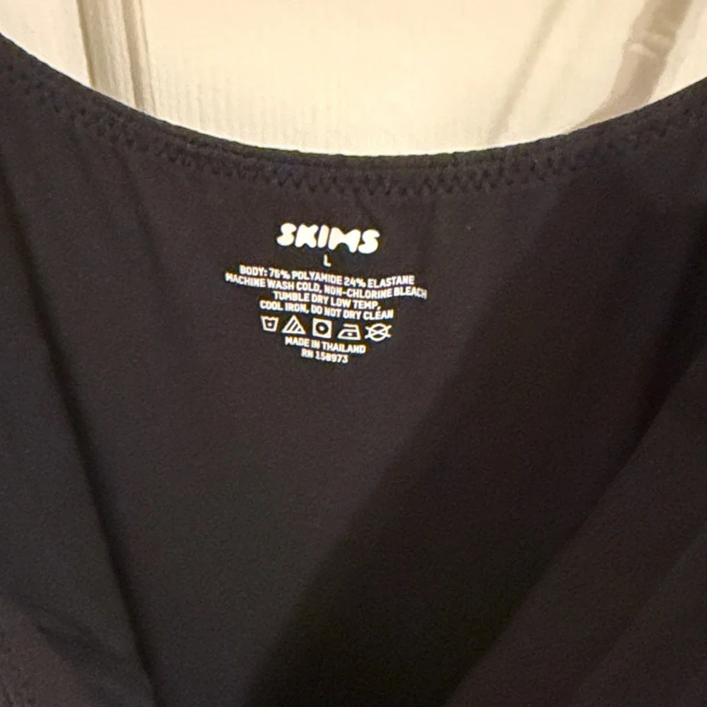 SKIMS Black Maxi Slip Dress w - Picture 3 of 3